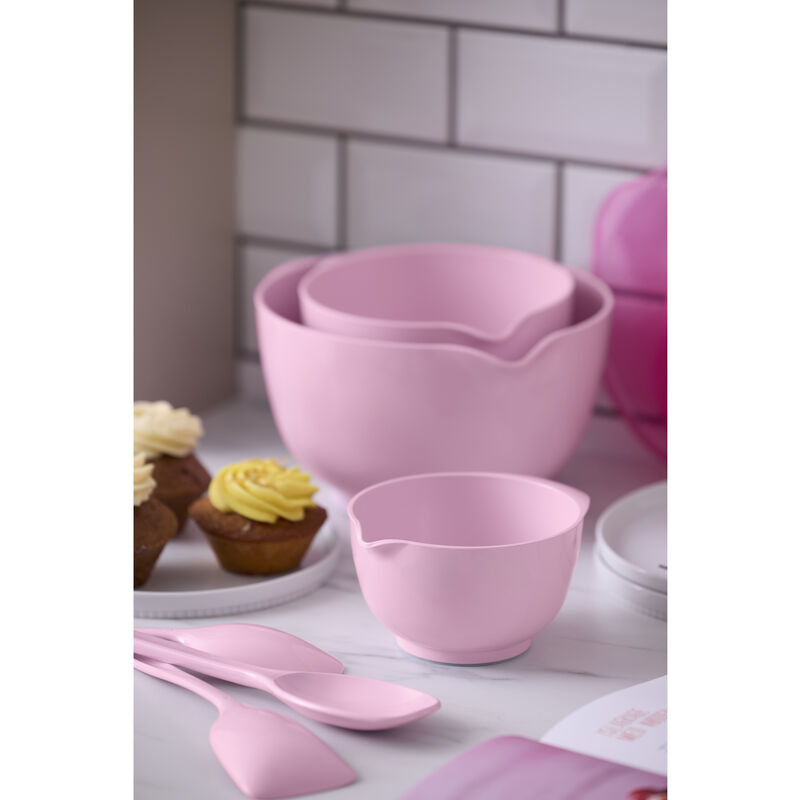 NEW Classic Rosa Bandet Grytskedset 3 delar
