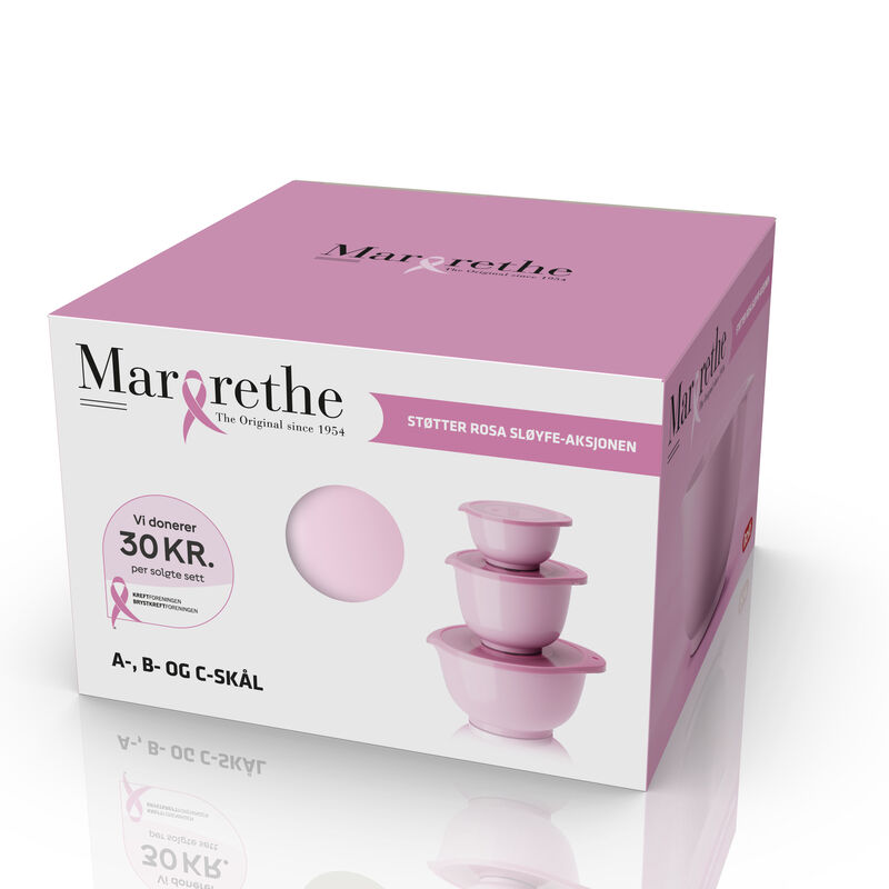 NEW Margrethe Rosa sl&oslash;yfe Bakebollesett 6 dlr