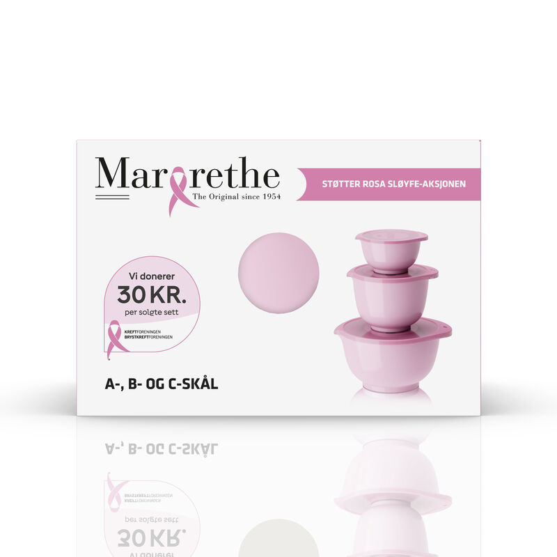 NEW Margrethe Rosa sl&oslash;yfe Bakebollesett 6 dlr