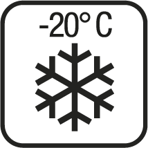 Egnet til fryser ned til -20C