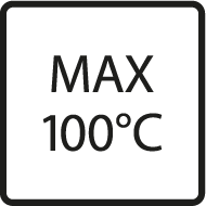 Tåler max 100° C