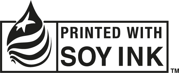 Printed with soy ink
