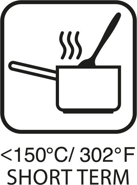 Max 150&deg; C / 302&deg; C i Max. 5 min.