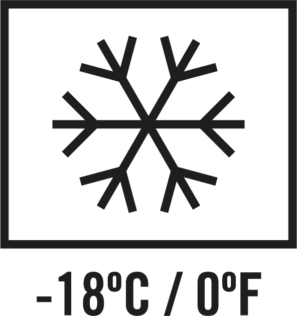 Suitable for freezer -18° C